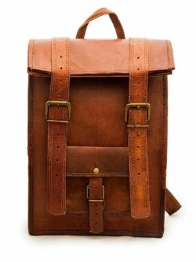 Leather Travel Backpack